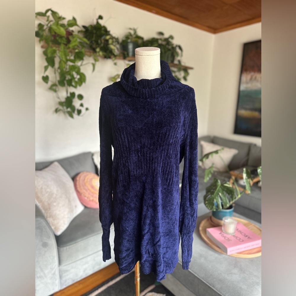 Free people Royal Blue sweater mini dress